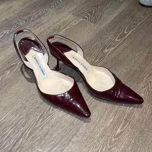 Manolo Blanik sling back heels